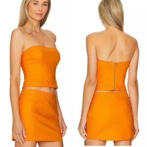 NWOT Majorelle 'llena' Mango Orange Top & Skirt SET (M)